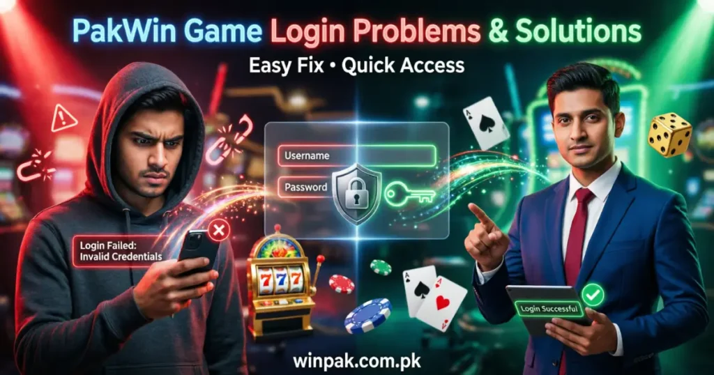 PakWin Game Login Problems and Solution